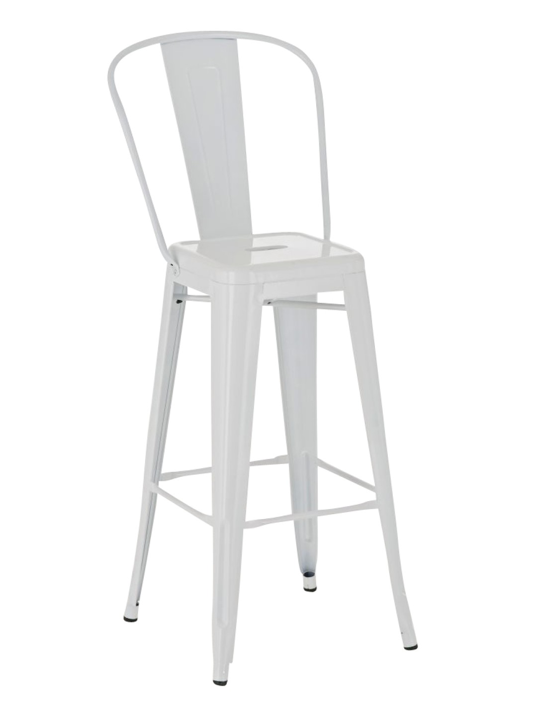 Taburete de bar Aiden, blanco