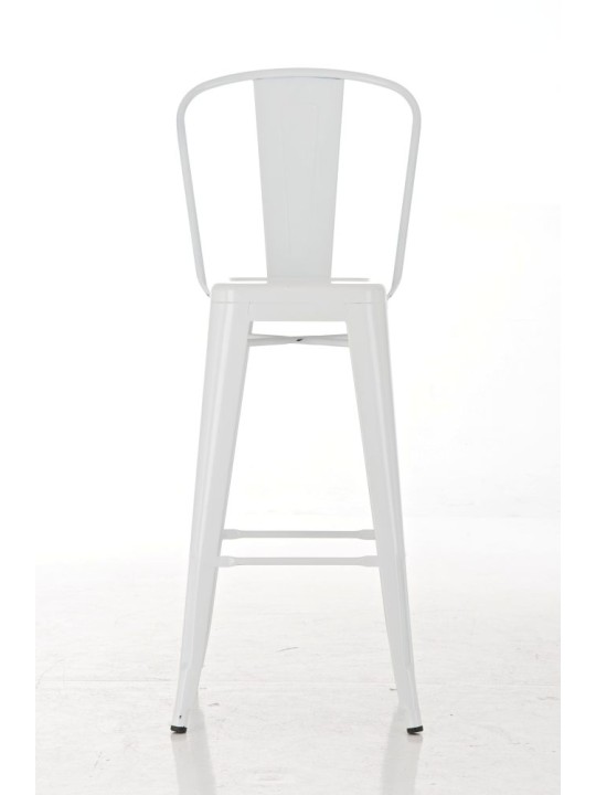 Taburete de bar Aiden, blanco
