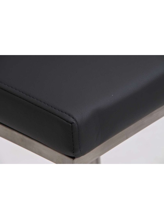 Taburete de bar Panama E piel sintética, gris Taburete de bar Panama E piel sintética, gris