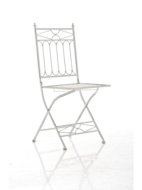 Silla plegable Asina, blanco antiguo Silla plegable Asina, blanco antiguo