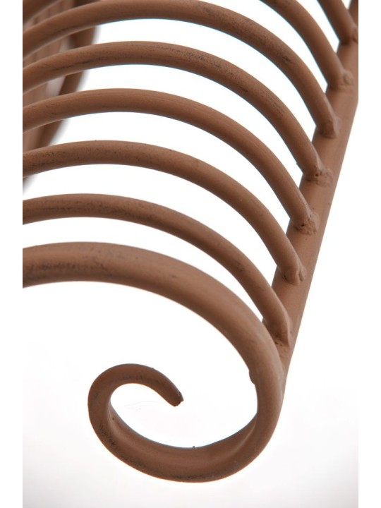 Banco de jardín Karma, marrón antiguo