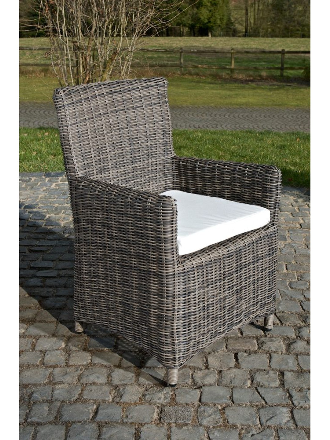 Silla Fontana / Saint Marlo Crema 5mm, gris jaspeado