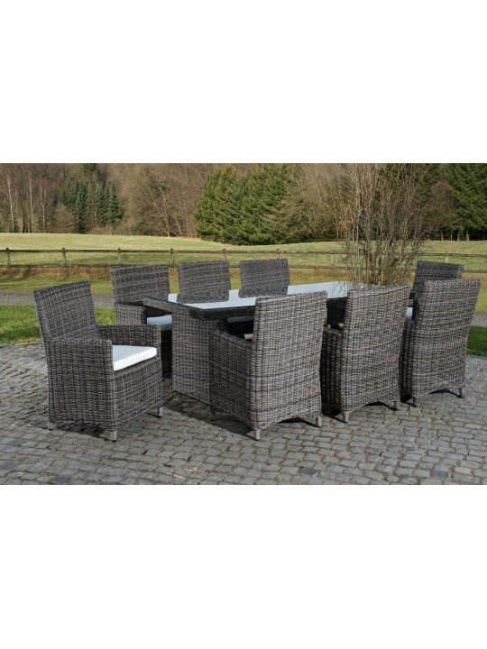 Grupo de asientos Fontana XL Crema, gris jaspeado