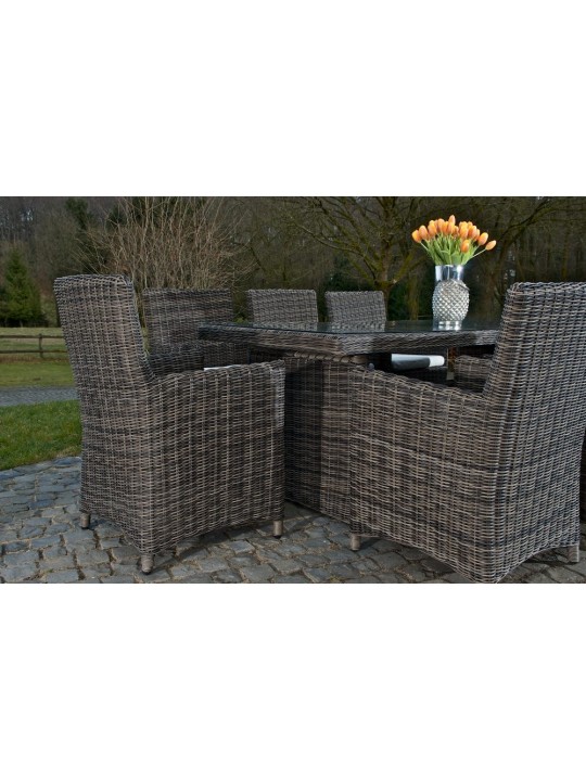 Grupo de asientos Fontana XL Crema, gris jaspeado