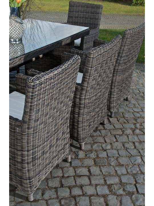 Grupo de asientos Fontana XL Crema, gris jaspeado