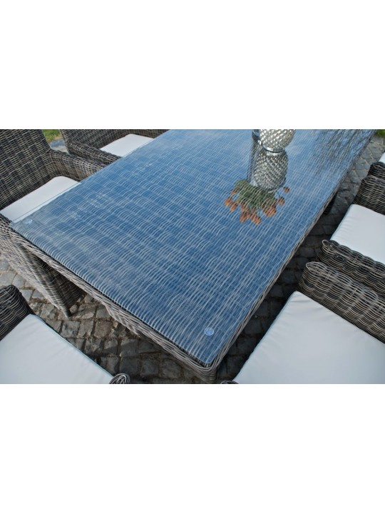 Grupo de asientos Fontana XL Crema, gris jaspeado