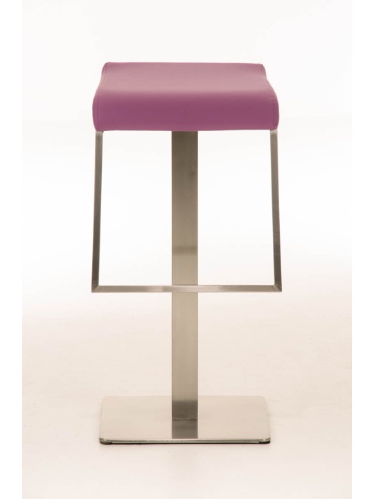Taburete de bar Lameng piel sintética E78, lila Taburete de bar Lameng piel sintética E78, lila