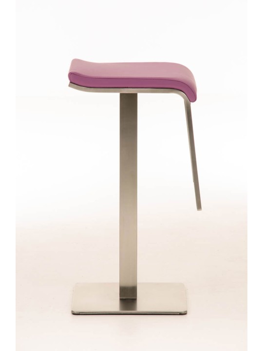 Taburete de bar Lameng piel sintética E78, lila Taburete de bar Lameng piel sintética E78, lila