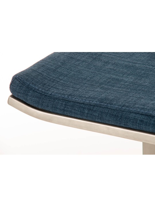 Taburete de bar Lameng tela E78, azul