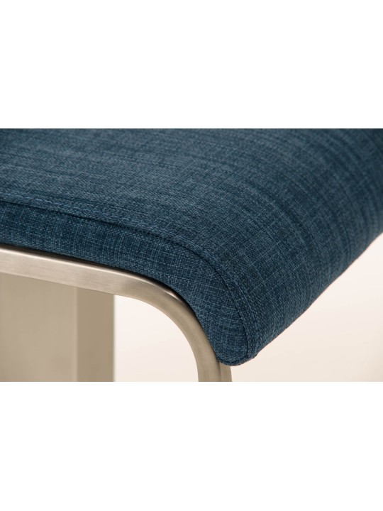 Taburete de bar Lameng tela E78, azul