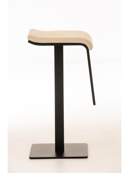 Taburete de bar Lameng tela B78, crema