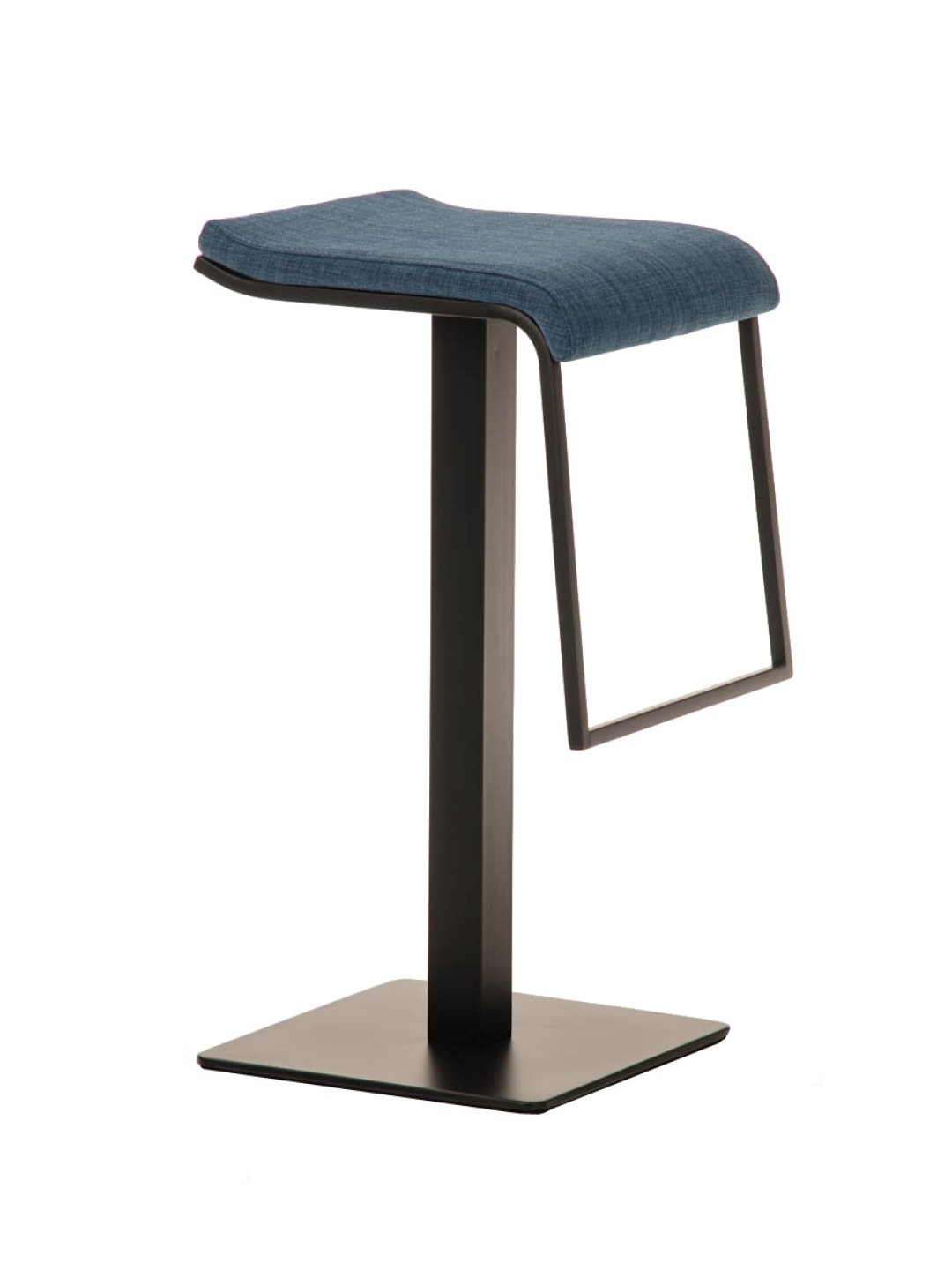 Taburete de bar Lameng tela B78, azul