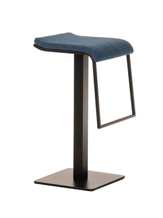 Taburete de bar Lameng tela B78, azul