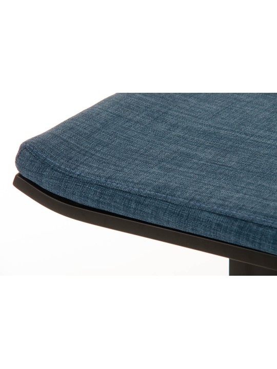 Taburete de bar Lameng tela B78, azul