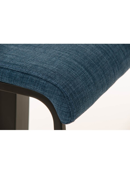 Taburete de bar Lameng tela B78, azul