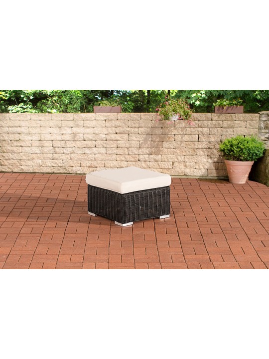 Taburete Bilbao / Madeira Crema, negro