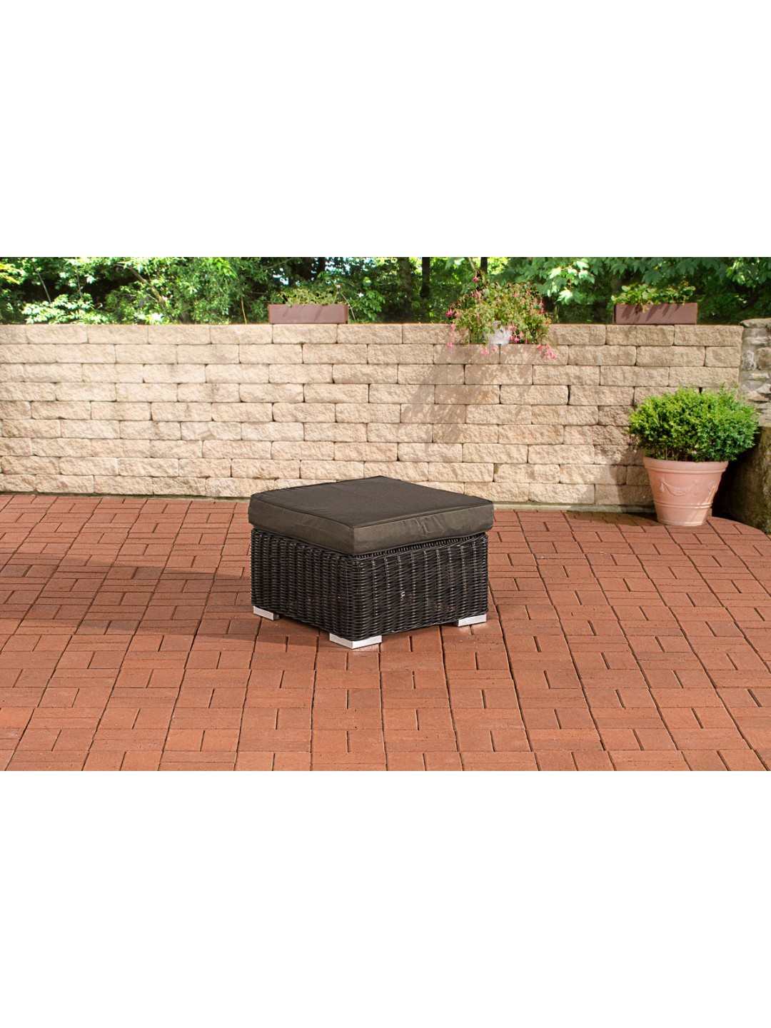 Taburete Bilbao / Madeira Antracita, negro