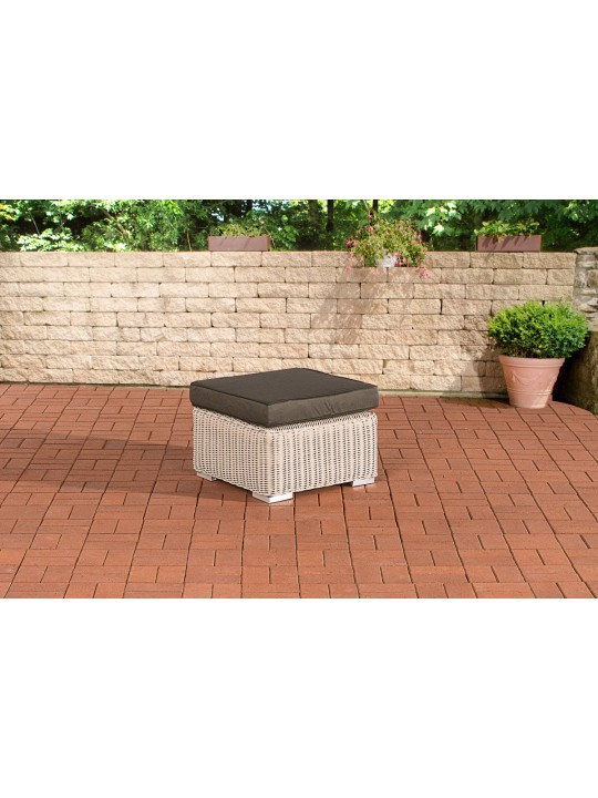 Taburete Bilbao / Madeira Antracita, blanco perla