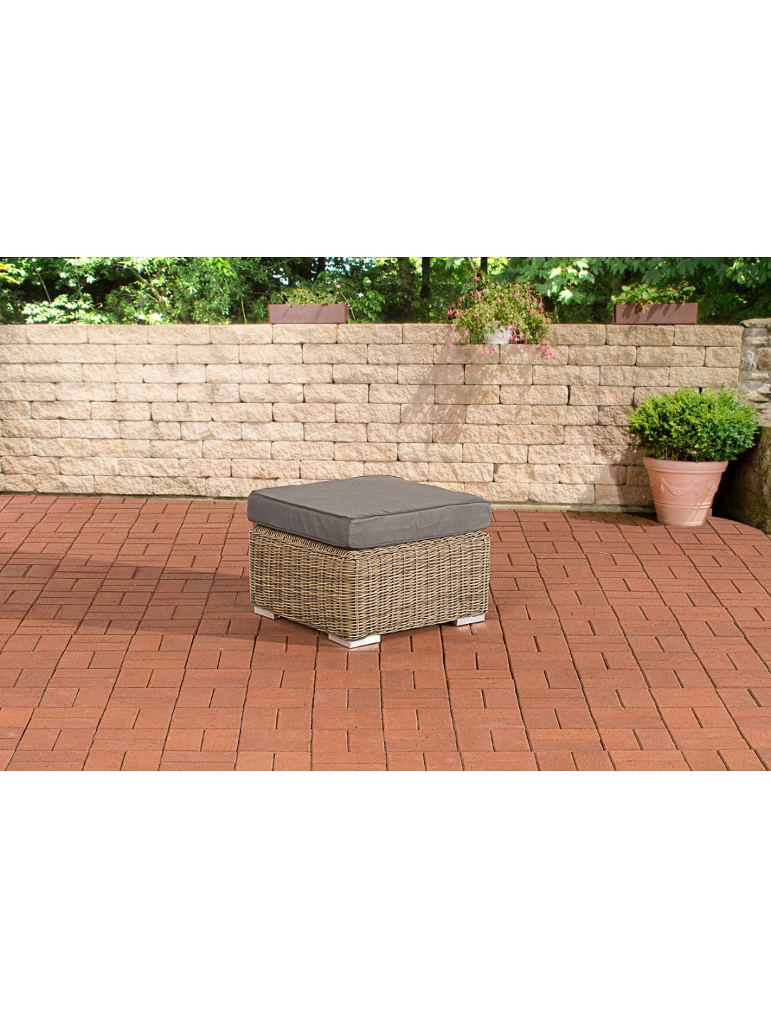 Taburete Bilbao / Madeira Gris Hierro, natural