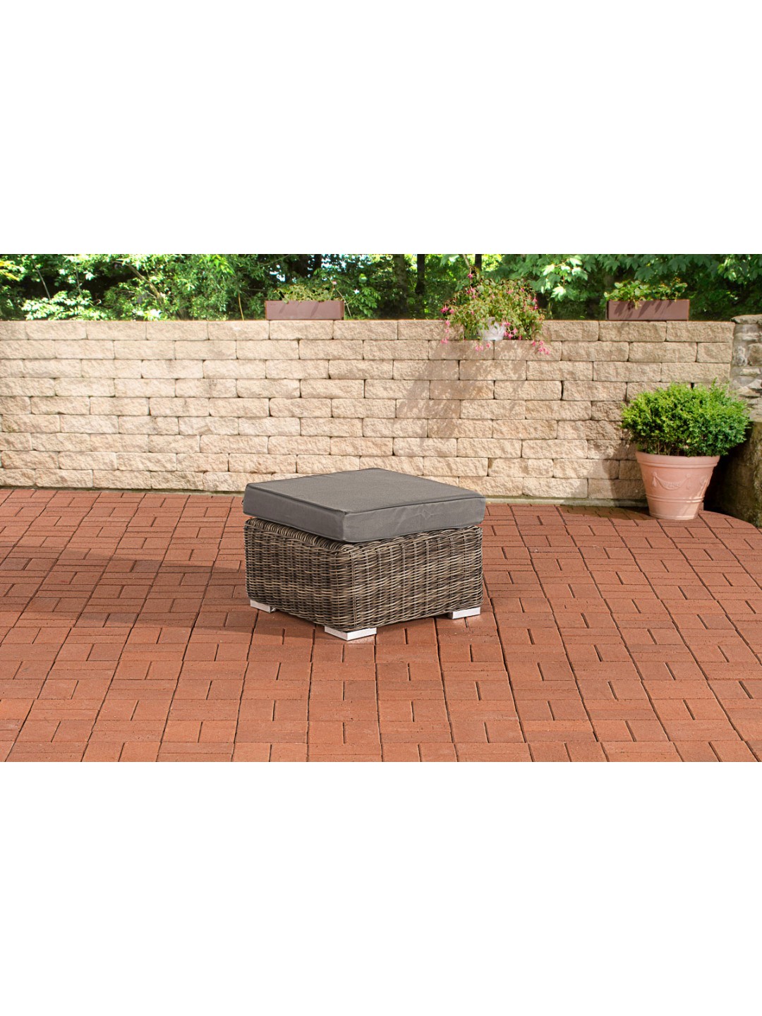 Taburete Bilbao / Madeira Gris Hierro, gris jaspeado