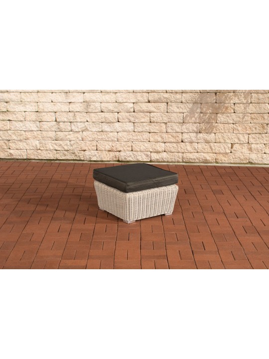 Reposapiés Mandal Antracita, blanco perla