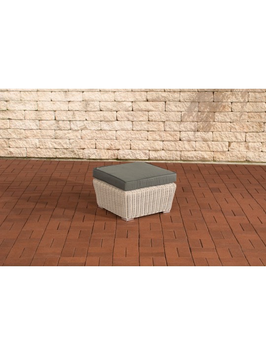 Reposapiés Mandal Gris Hierro, blanco perla