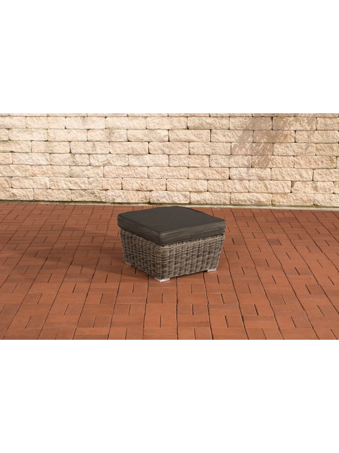 Reposapiés Mandal Antracita, gris jaspeado