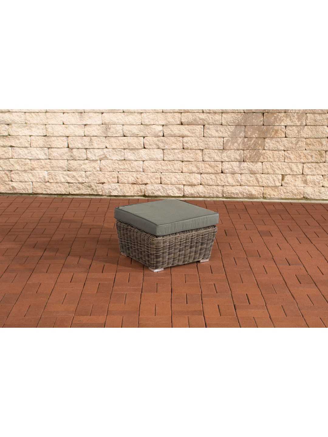 Reposapiés Mandal Gris Hierro, gris jaspeado