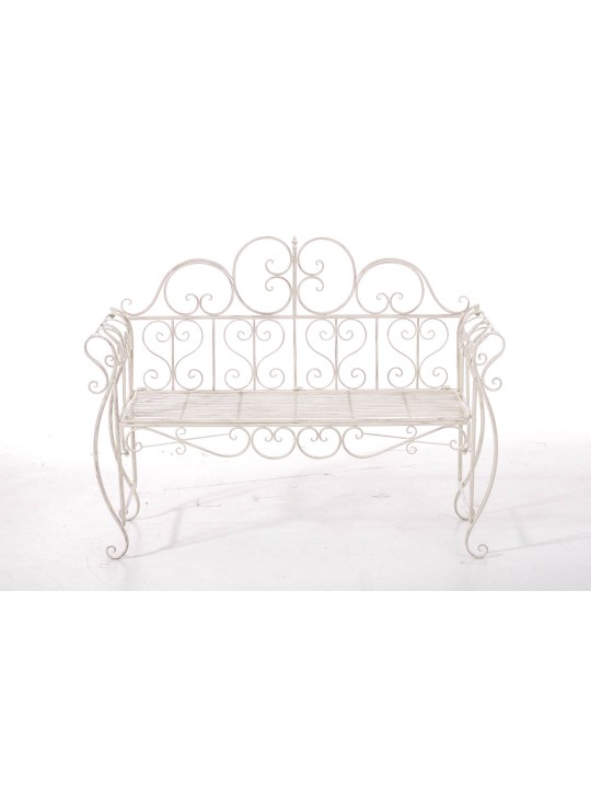 Banco de jardín Minna, crema antiguo Banco de jardín Minna, crema antiguo