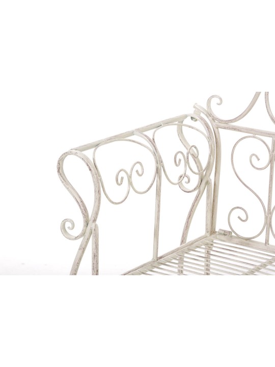 Banco de jardín Minna, crema antiguo Banco de jardín Minna, crema antiguo