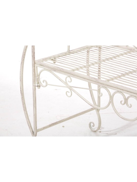 Banco de jardín Minna, crema antiguo Banco de jardín Minna, crema antiguo