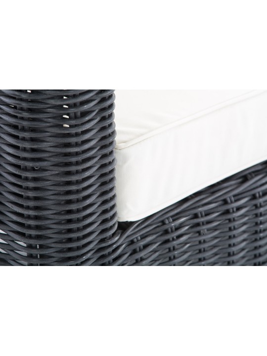 Sillón Fisolo Crema 5mm, negro Sillón Fisolo Crema 5mm, negro