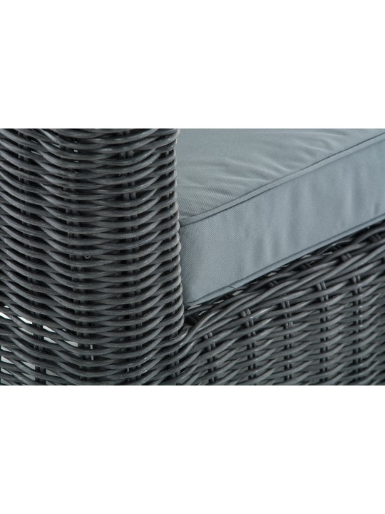 Sillón Fisolo gris hierro 5mm, negro Sillón Fisolo gris hierro 5mm, negro