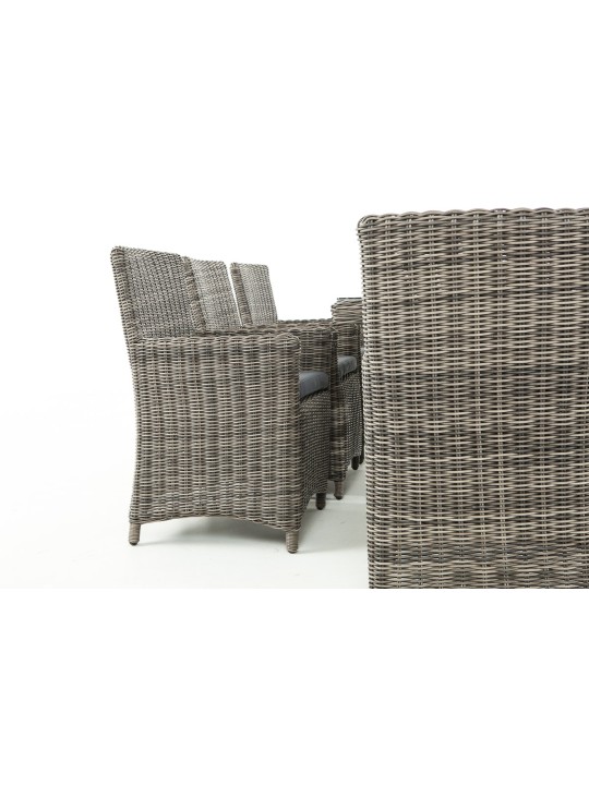 Grupo de asientos Fontana XL gris hierro, gris jaspeado