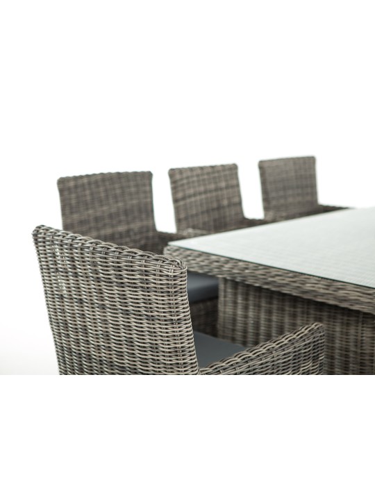 Grupo de asientos Fontana XL gris hierro, gris jaspeado