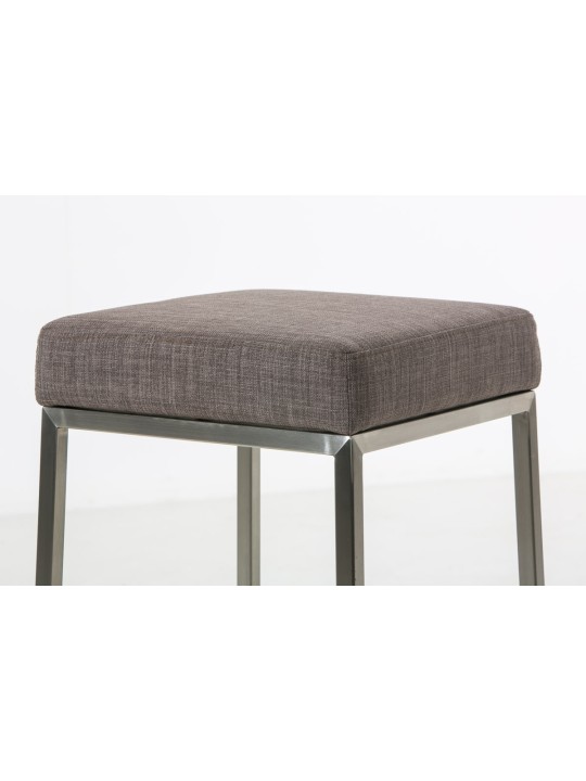 Taburete de bar Montreal E85 tela, gris