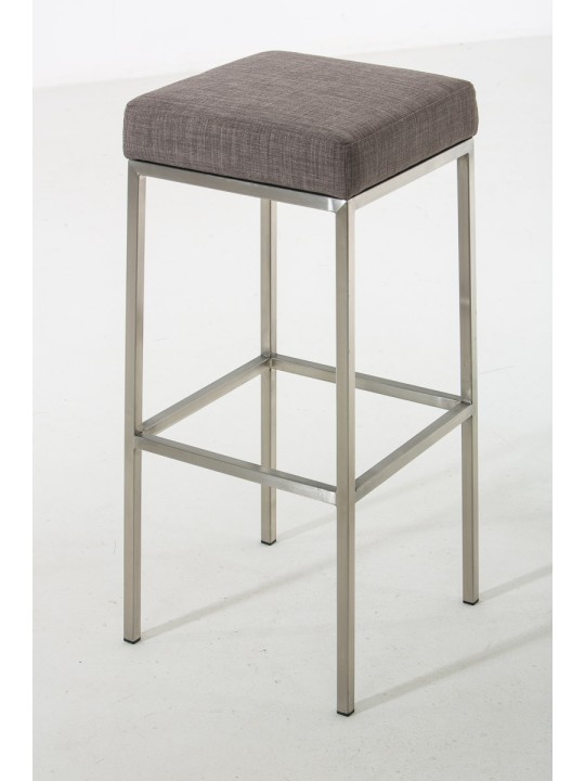 Taburete de bar Montreal E80 tela, gris