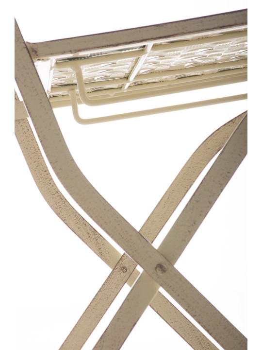 Silla plegable ASINA, crema antiguo Silla plegable ASINA, crema antiguo