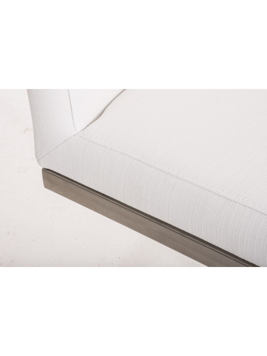 Taburete de bar Paros tela, blanco Taburete de bar Paros tela, blanco