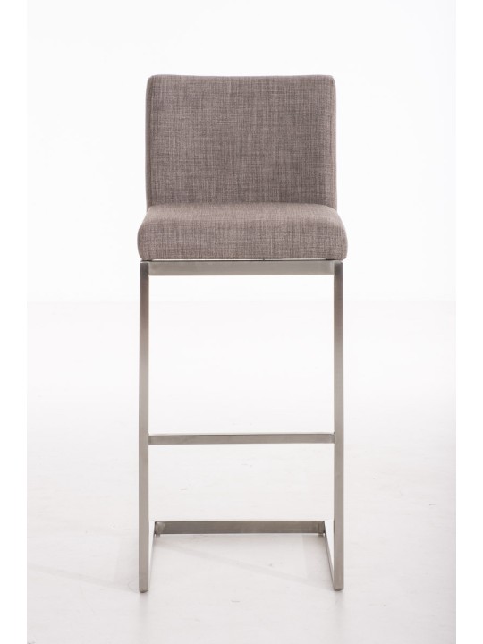 Taburete de bar Paros tela, gris