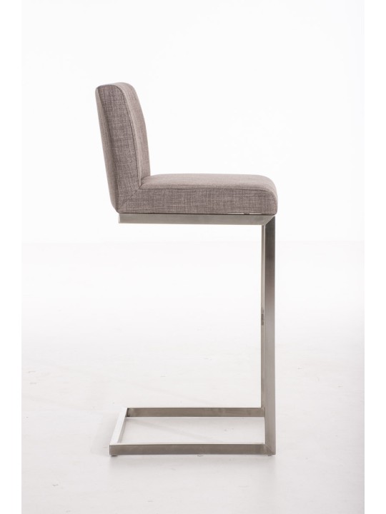 Taburete de bar Paros tela, gris