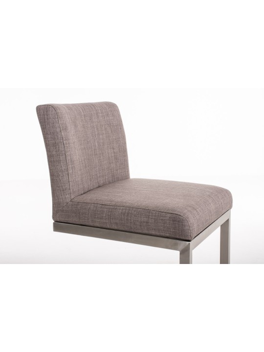 Taburete de bar Paros tela, gris