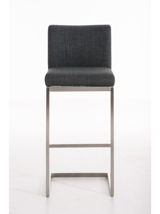 Taburete de bar Paros tela, gris oscuro Taburete de bar Paros tela, gris oscuro