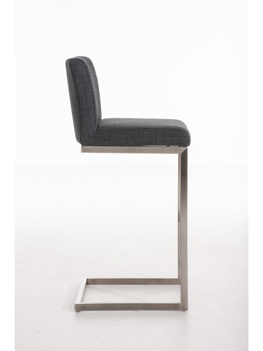 Taburete de bar Paros tela, gris oscuro Taburete de bar Paros tela, gris oscuro