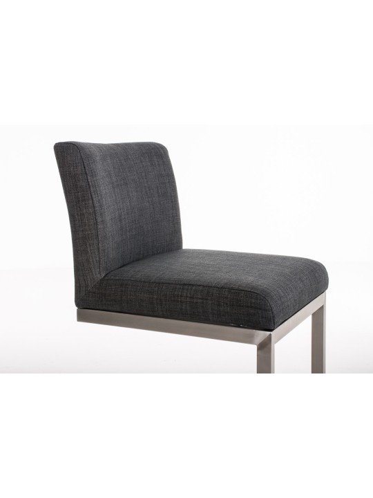 Taburete de bar Paros tela, gris oscuro Taburete de bar Paros tela, gris oscuro