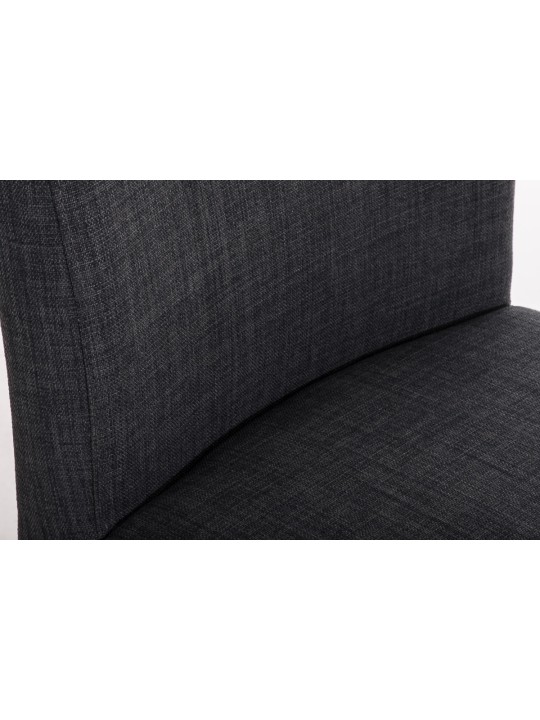 Taburete de bar Paros tela, gris oscuro Taburete de bar Paros tela, gris oscuro