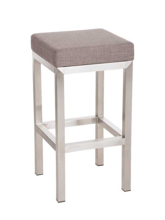 Taburete de bar Taylor E85 tela, gris Taburete de bar Taylor E85 tela, gris