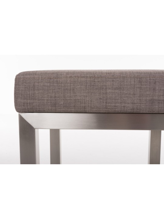 Taburete de bar Taylor E85 tela, gris Taburete de bar Taylor E85 tela, gris