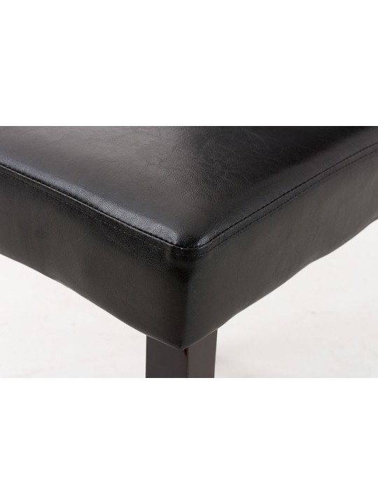 Silla de comedor Ina oscura, marrón