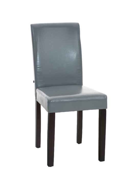 Silla de comedor Ina marrón oscuro, gris